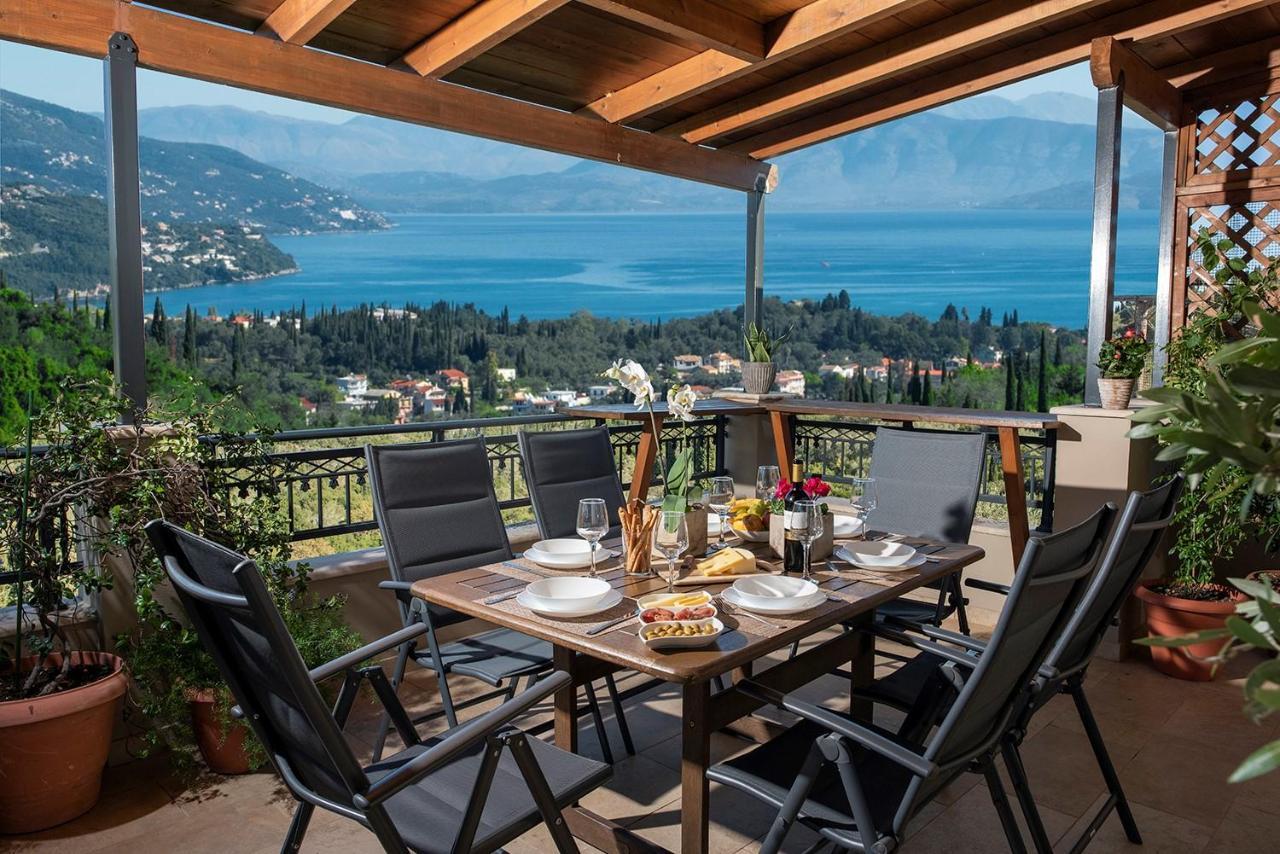 Ionian Sea View Villa By Whitedreamvillas Káto Korakiána Kültér fotó